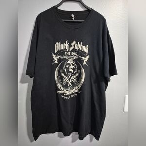 Black Sabbath The End World Tour 2016 Concert Graphic Tee XXL